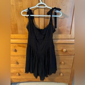 “Regal” Show Me Your Mumu Romper in Black - Size M